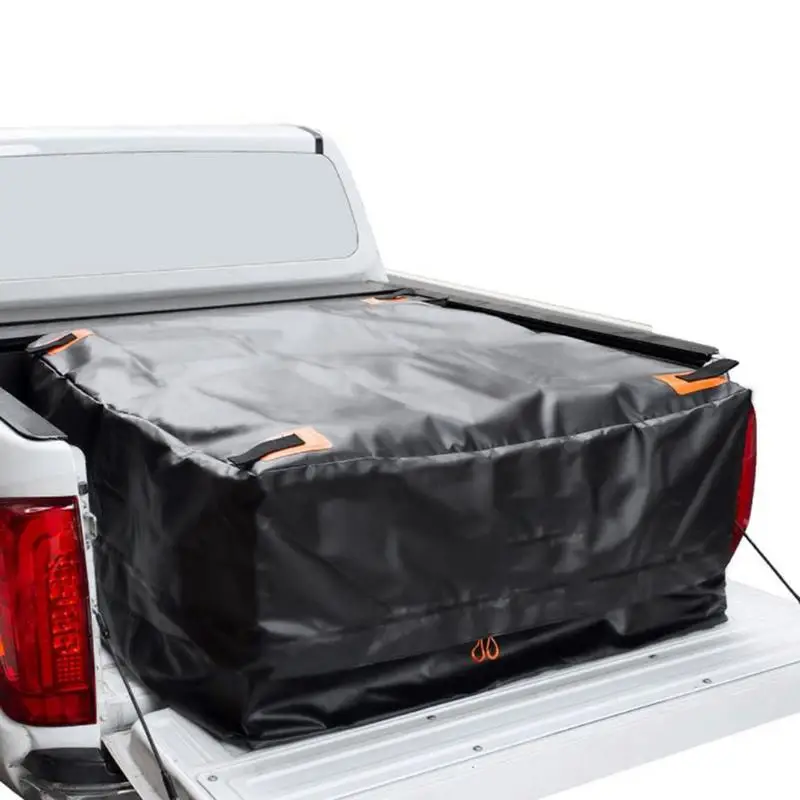 

Durable Truck Storage Bag With Cargo Net Pickup Truck Roof Bag Waterproof And Sunscreen Storage Bag Car Exterior Accessories