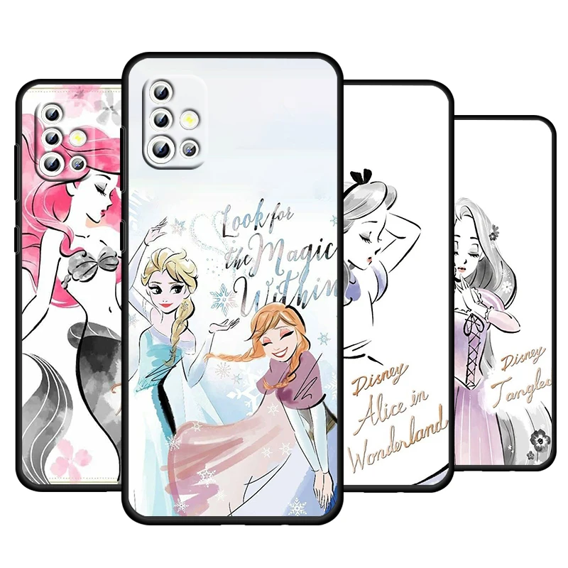 Disney Princess Cartoon Phone Case For Samsung Galaxy A73 A52S A72 A71 A52 A51 A22 A12 A32 A21S 4G 5G Soft Black Cover Fundas
Disney Princess Cartoon Phone Case For Samsung Galaxy A73 A52S A72 A71 A52 A51 A22 A12 A32 A21S 4G 5G Soft Black Cover Fundas