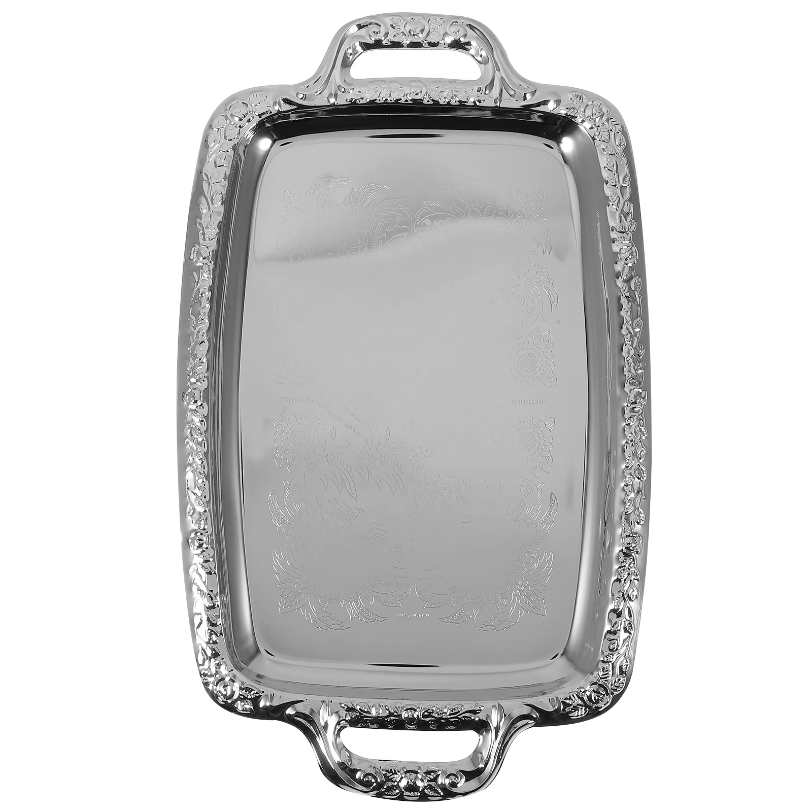 Tray Serving Plate Metal Silver Dish Perfume Bread Storage Coffee Kitchen Container Table Dessert Vanity Tableware Jewelry Steel
Tray Serving Plate Metal Silver Dish Perfume Bread Storage Coffee Kitchen Container Table Dessert Vanity Tableware Jewelry Steel