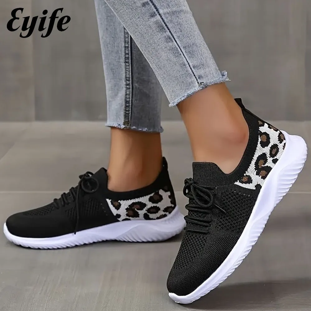Flats Women 2023 Spring New Leopard Mesh Ladies Lace Up Casual Shoes 35-43 Large-Sized Female Outdoor Walking Running Sneakers
Flats Women 2023 Spring New Leopard Mesh Ladies Lace Up Casual Shoes 35-43 Large-Sized Female Outdoor Walking Running Sneakers