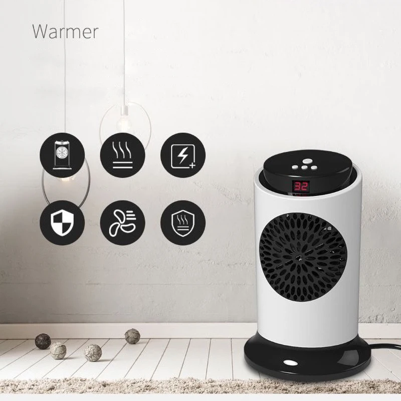 Air Heater Portable Fan Office Household Electric Fan Hot And Cold Dual-Purpose Noise Small Speed Heat Anti-Scald Mini Air Fan
Air Heater Portable Fan Office Household Electric Fan Hot And Cold Dual-Purpose Noise Small Speed Heat Anti-Scald Mini Air Fan