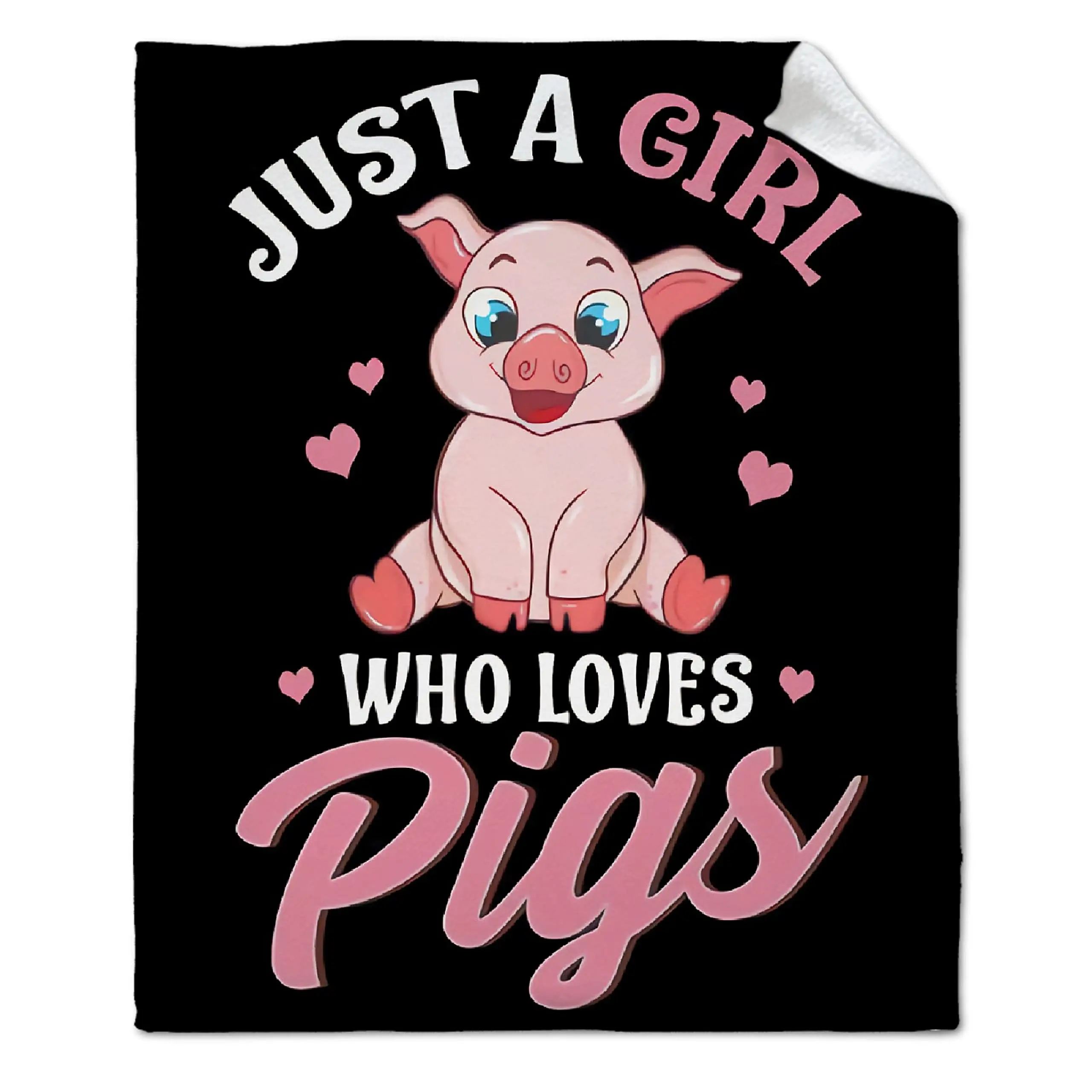 

I Like Pig Butts and I Cannot Lie Blanket Kawaii Piggy Blanket Perfect for Pig Lover Lightweight Soft for Bed Sofa Throw Flannel