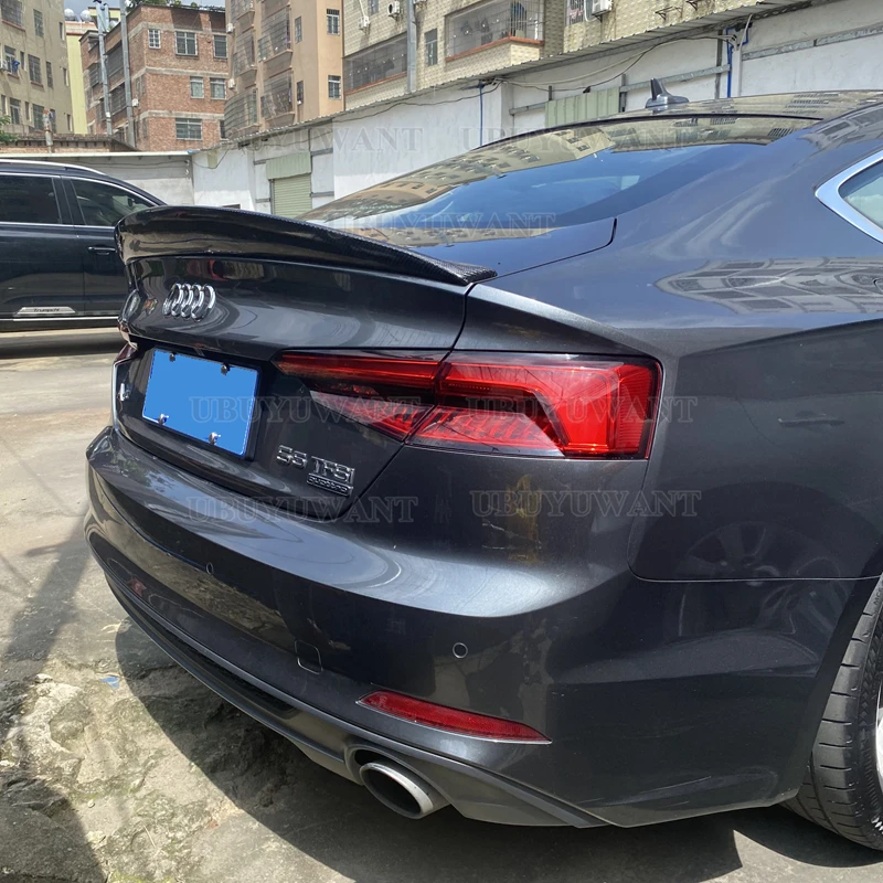 Заднее крыло из углеродного волокна в гонконгском стиле для Audi A5 S5 RS5 2017-2022, только для 2 дверей, спойлер для губ
Заднее крыло из углеродного волокна в гонконгском стиле для Audi A5 S5 RS5 2017-2022, только для 2 дверей, спойлер для губ