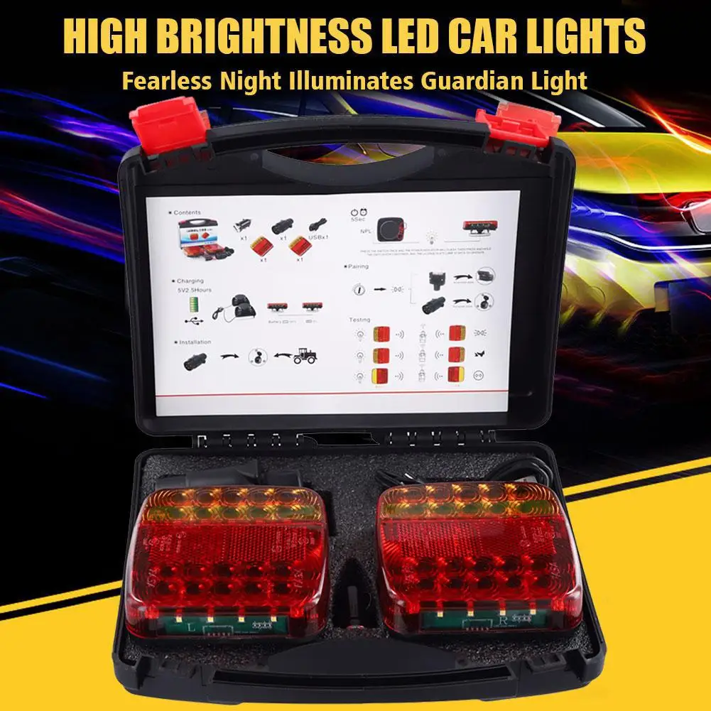 2pcs Wireless Magnetic LED Truck Tail Light Signal Warning Brake Light ForCaravans Campers Lorry For Caravan Trailer Rear Light
2pcs Wireless Magnetic LED Truck Tail Light Signal Warning Brake Light ForCaravans Campers Lorry For Caravan Trailer Rear Light