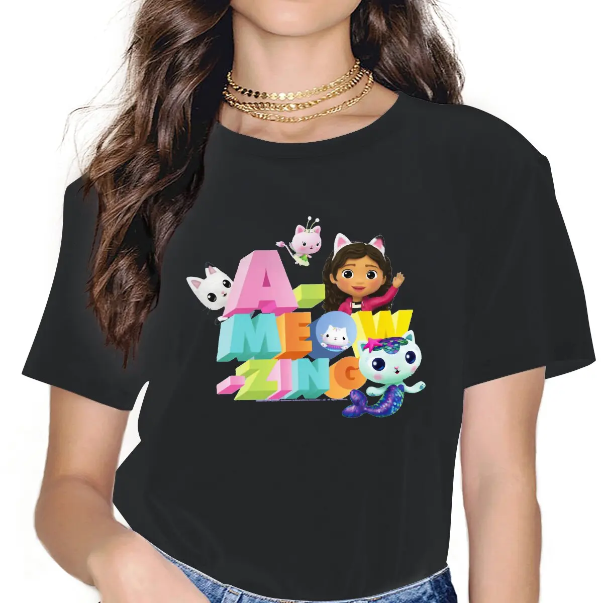 Baby Box Kawaii Female Shirts Gabby's Dollhouse Gabby Cartoon Loose Vintage Women Clothes Harajuku Casual Feminine Blusas
Baby Box Kawaii Female Shirts Gabby's Dollhouse Gabby Cartoon Loose Vintage Women Clothes Harajuku Casual Feminine Blusas