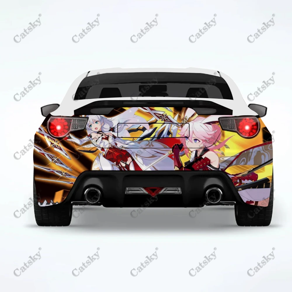 Honkai anime Car stickers truck rear tail modification painting suitable for truck pain packaging accessories decals
Honkai anime Car stickers truck rear tail modification painting suitable for truck pain packaging accessories decals