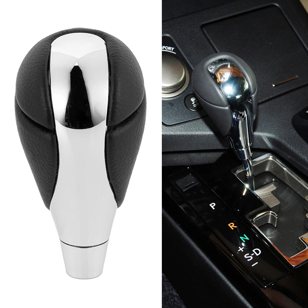 Car Gear Shift Knob Head Gear Shifter Adapter Gaitor Black Leather+Chrome For Lexus ES300 ES350 RX350 For Toyota Estima 2002
Car Gear Shift Knob Head Gear Shifter Adapter Gaitor Black Leather+Chrome For Lexus ES300 ES350 RX350 For Toyota Estima 2002