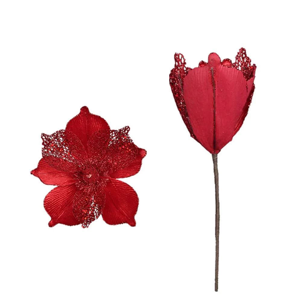 3pcs Artificial Flowers Merry Christmas Ornaments Christmas Tree Decorations For Home New Year Wedding Party Decor Navidad Gifts
3pcs Artificial Flowers Merry Christmas Ornaments Christmas Tree Decorations For Home New Year Wedding Party Decor Navidad Gifts