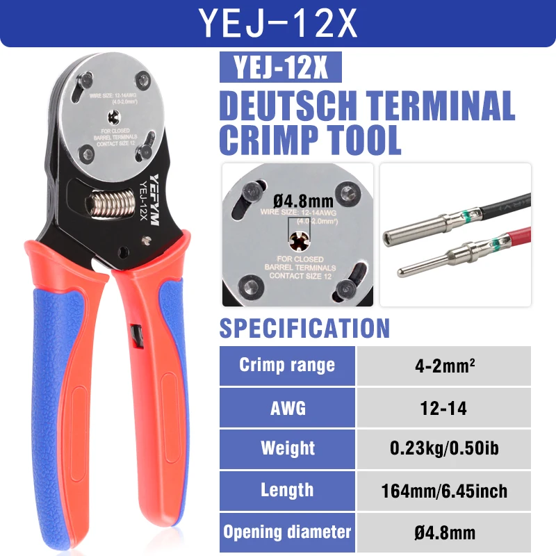 Обжимные клещи YEFYM YEJ-12X/16X/20X
Обжимные клещи YEFYM YEJ-12X/16X/20X