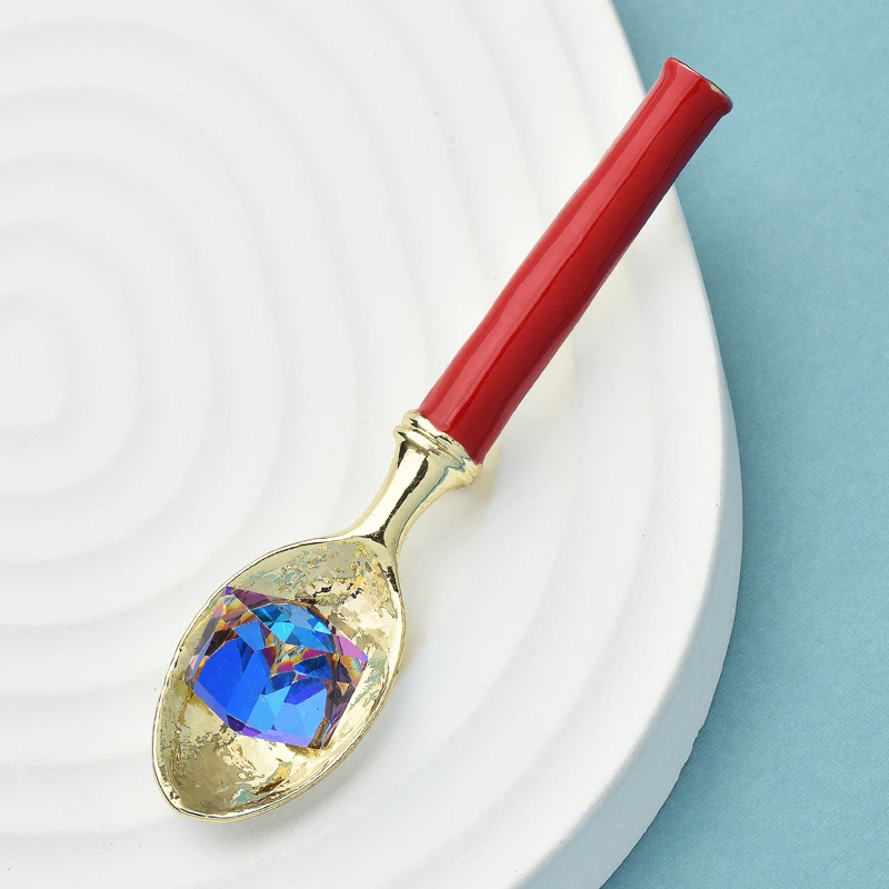 Wuli&baby Crystal Spoon Brooches For Women Unisex Enamel Dinnerwear Party Casual Brooch Pins Gifts
Wuli&baby Crystal Spoon Brooches For Women Unisex Enamel Dinnerwear Party Casual Brooch Pins Gifts