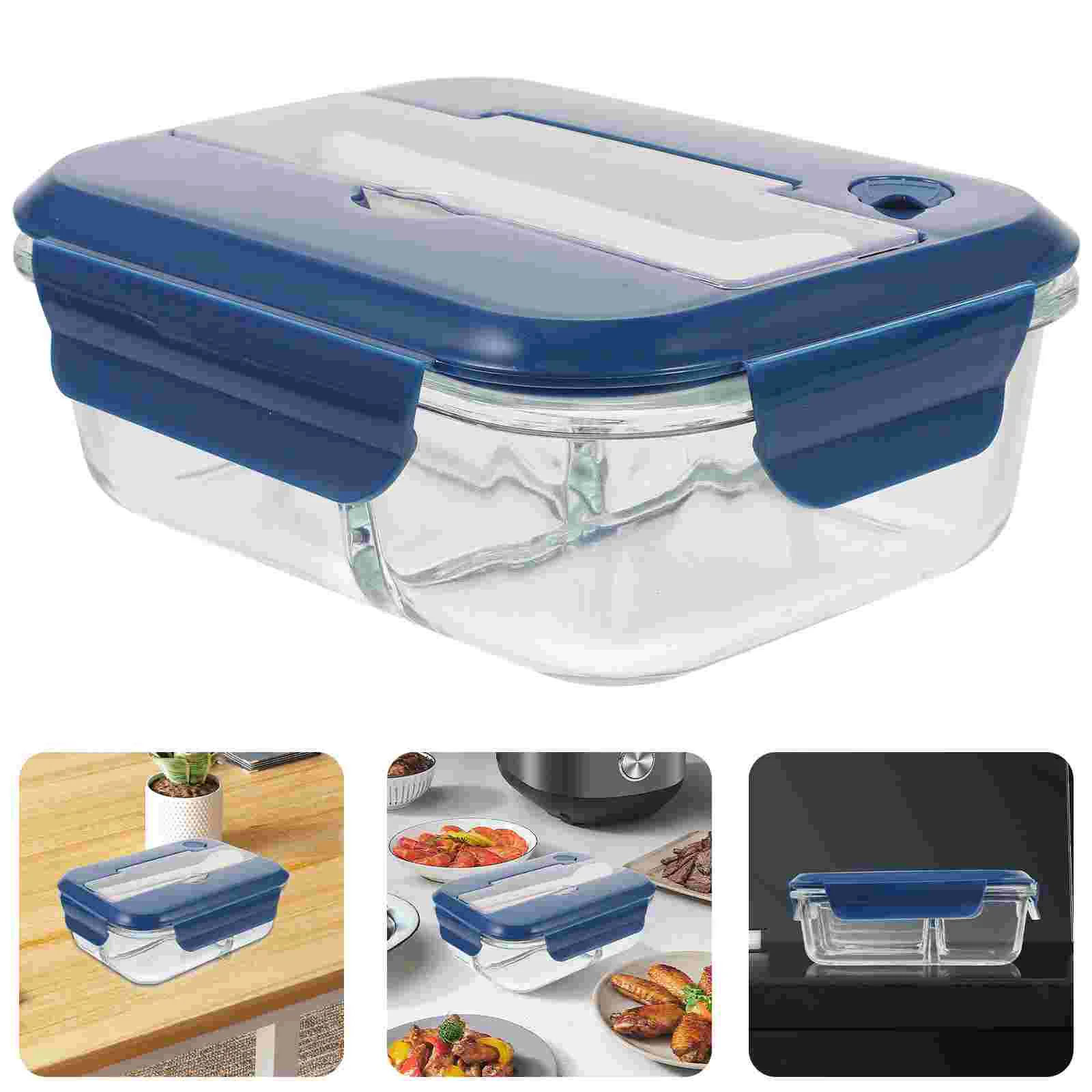 Multi-function Food Box Transparent Glass Bento Box Portable Meal Box With Cutlery And Lid
Multi-function Food Box Transparent Glass Bento Box Portable Meal Box With Cutlery And Lid