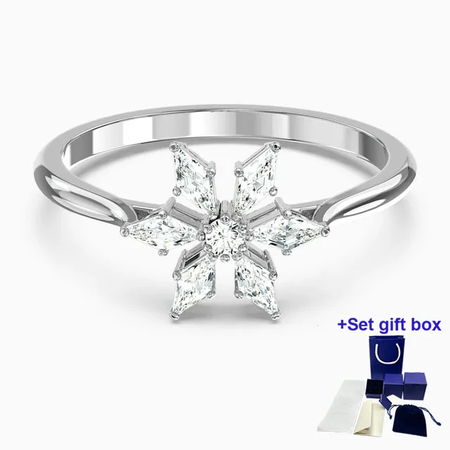 S High Quality Fashion Jewelry Magic ring, Snowflake, White, Rhodium plated Exquisite Gift Box Free Shipping
S High Quality Fashion Jewelry Magic ring, Snowflake, White, Rhodium plated Exquisite Gift Box Free Shipping