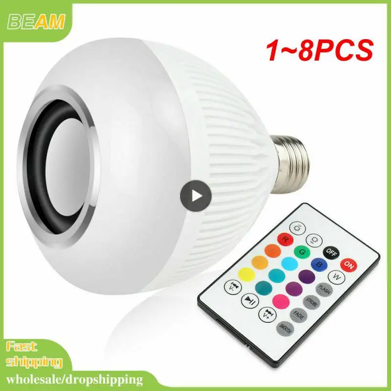 1~8PCS Music Remote Control Bulb E27 12W Led Music Playing Bulbs Wireless RGB Colorful White Light Remote Control Lamp
1~8PCS Music Remote Control Bulb E27 12W Led Music Playing Bulbs Wireless RGB Colorful White Light Remote Control Lamp