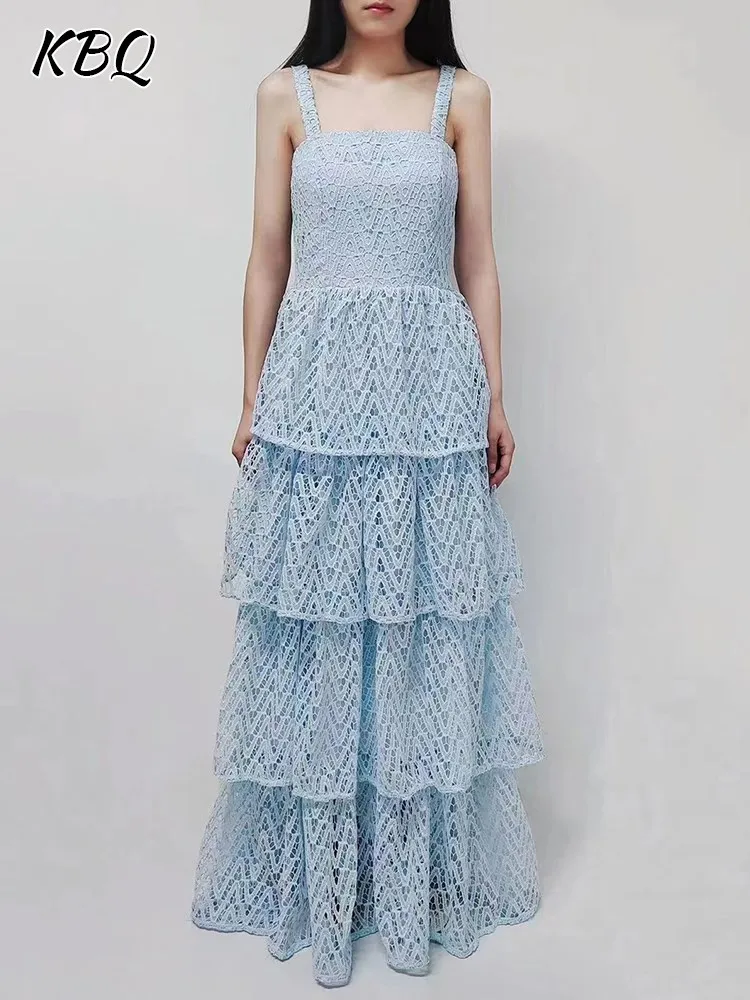 KBQ Layered Ruffle Hem Camisole Dresses For Women Square Collar Sleeveless Off Shoulder High Waist Casual Dress Female Fashion
KBQ Layered Ruffle Hem Camisole Dresses For Women Square Collar Sleeveless Off Shoulder High Waist Casual Dress Female Fashion