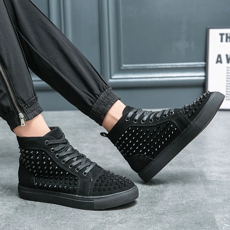 Men 2022 New Platform high-top shoes for Men punk Rivet casual shoes Outdoor Travel Rivet shoes Male Fashion Rivet punk shoes
Men 2022 New Platform high-top shoes for Men punk Rivet casual shoes Outdoor Travel Rivet shoes Male Fashion Rivet punk shoes