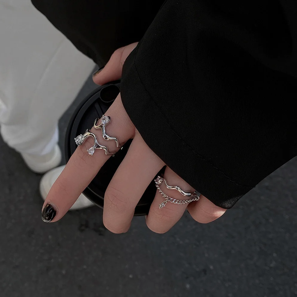 Zircons Engagement Rings For Women INS Fashion Creative Chain Fringe Geometric Handmade Party Jewelry Gifts
Zircons Engagement Rings For Women INS Fashion Creative Chain Fringe Geometric Handmade Party Jewelry Gifts