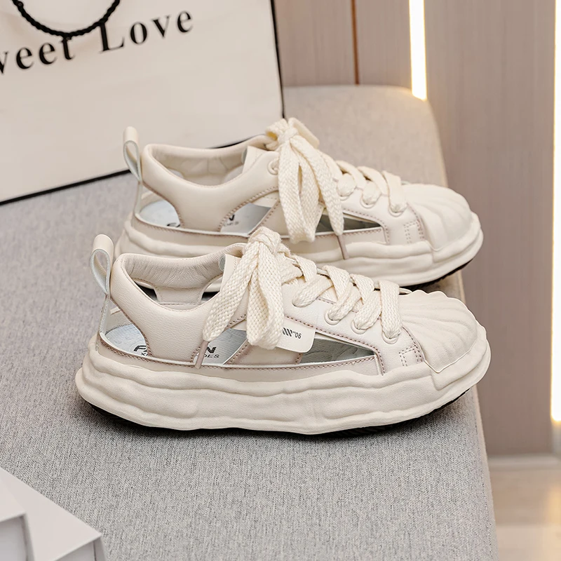 Real Soft Leather Bag Head Sports Sandals Women's Outer Wear 2023 New Summer New Student All-match Flat Casual White Shoes Woman
Real Soft Leather Bag Head Sports Sandals Women's Outer Wear 2023 New Summer New Student All-match Flat Casual White Shoes Woman