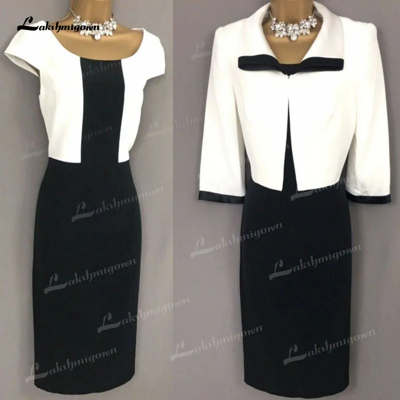 Contrast Color Sheath Mother of the Bride Dress with Jacket Real Photos Formal Evening Party Gown Dresses robe de soirée femme
Contrast Color Sheath Mother of the Bride Dress with Jacket Real Photos Formal Evening Party Gown Dresses robe de soirée femme