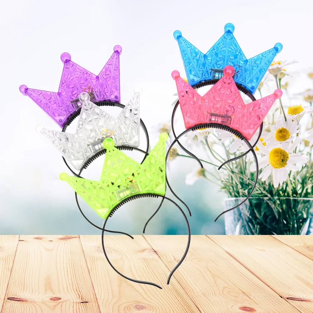 Light Headband Crowns 5pcs Party Costume Flashing Tiara Hair Accessories for Concert Headwear
Light Headband Crowns 5pcs Party Costume Flashing Tiara Hair Accessories for Concert Headwear