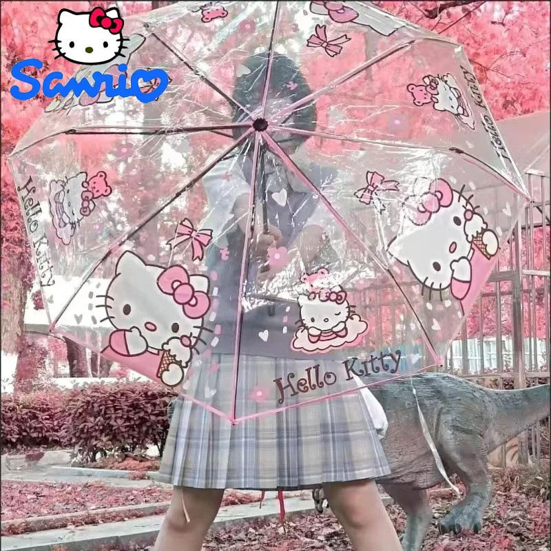Kawaii Sanrio Hello Kitty Folding Transparent Umbrella Three Fold Manual Transparent Umbrella Kuromi Cinnamoroll
Kawaii Sanrio Hello Kitty Folding Transparent Umbrella Three Fold Manual Transparent Umbrella Kuromi Cinnamoroll