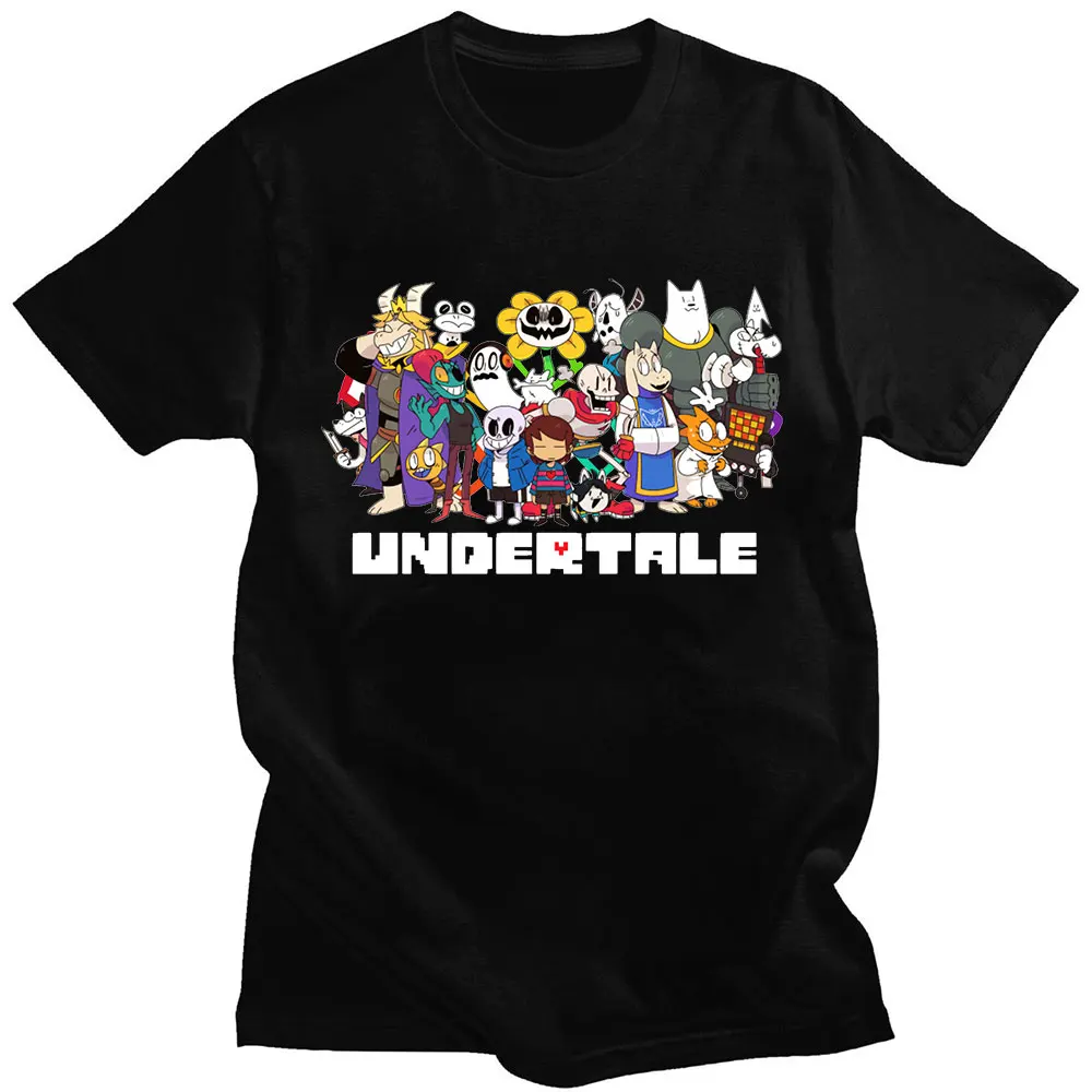 Game Undertale Sans and Papyrus Mettaton Flowey T-shirt Men's Women's Pure Cotton Gothic Oversized T-shirt Harajuku Streetwear
Game Undertale Sans and Papyrus Mettaton Flowey T-shirt Men's Women's Pure Cotton Gothic Oversized T-shirt Harajuku Streetwear