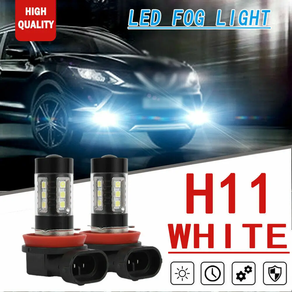 2PC Xenon White H11 H16 80W LED Fog Light Bulbs For 2016 2017 2018 Nissan Maxima
2PC Xenon White H11 H16 80W LED Fog Light Bulbs For 2016 2017 2018 Nissan Maxima