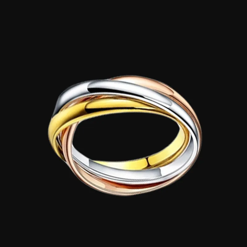 High Quality Tricyclic Three-colour Smooth-surface Rings For Women And Men Fashion Jewelry LR045
High Quality Tricyclic Three-colour Smooth-surface Rings For Women And Men Fashion Jewelry LR045
