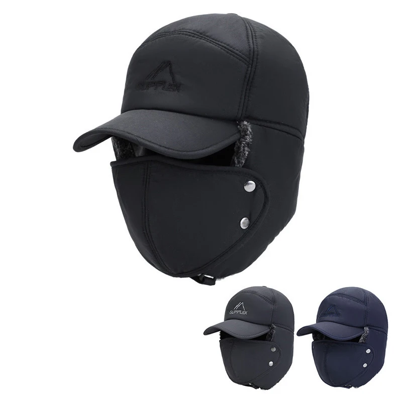 Winter Thermal Bomber Hats Thicken Cycling Ear Protection Face Cap Men Women Resist The Snow Windproof Hat Fluffy Cap
Winter Thermal Bomber Hats Thicken Cycling Ear Protection Face Cap Men Women Resist The Snow Windproof Hat Fluffy Cap