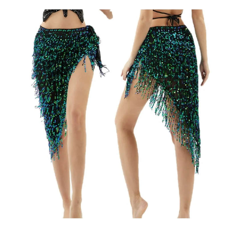 Womens Sequin Tassel Belly Dance Hip Scarf Triangle Skirt Carnival Party Stage Performance Rave Belt Waist Chain Wrap Costume
Womens Sequin Tassel Belly Dance Hip Scarf Triangle Skirt Carnival Party Stage Performance Rave Belt Waist Chain Wrap Costume