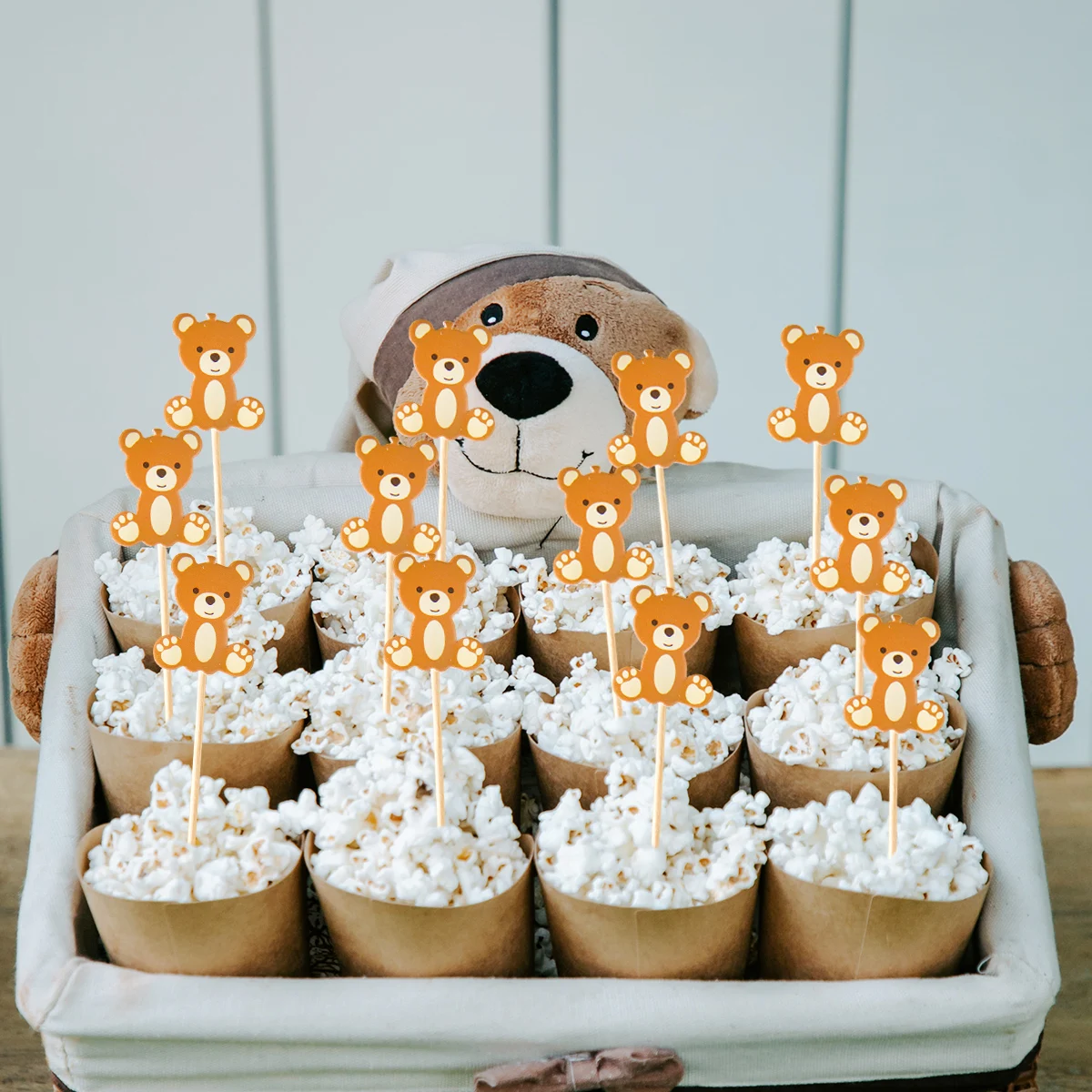 40pcs Bear Cupcake Topper Kids 1st Birthday Party Cupcake Decor Baby Shower Gender Reveal Party Fruit Toothpick
40pcs Bear Cupcake Topper Kids 1st Birthday Party Cupcake Decor Baby Shower Gender Reveal Party Fruit Toothpick