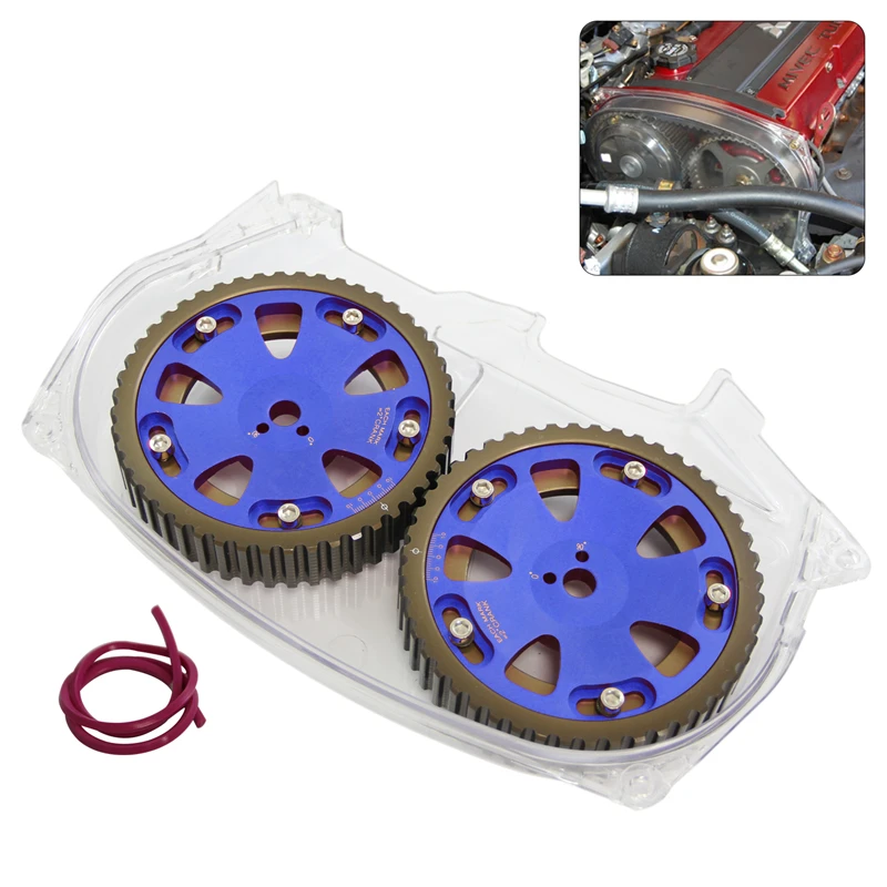 Cam Gear Pulleys & Clear Timing Belt Cover Fit For Mitsubishi Lancer Evolution IX 4G63T CT9A/CT9W 2005-2007
Cam Gear Pulleys & Clear Timing Belt Cover Fit For Mitsubishi Lancer Evolution IX 4G63T CT9A/CT9W 2005-2007
