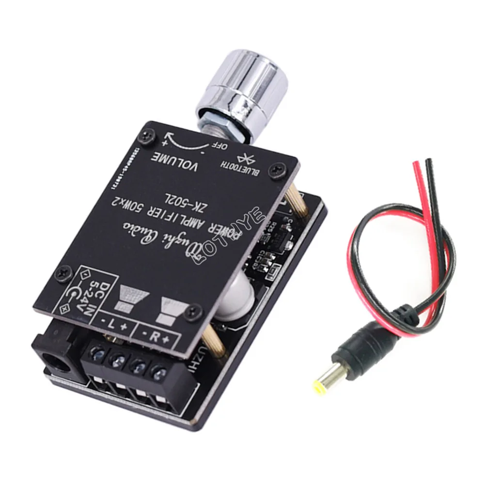 Digital Stereo Power Amplifierfor Board ZK-502L Bluetooth 50W 12V/24V High-Power Module Instrument Tool Accessories
Digital Stereo Power Amplifierfor Board ZK-502L Bluetooth 50W 12V/24V High-Power Module Instrument Tool Accessories