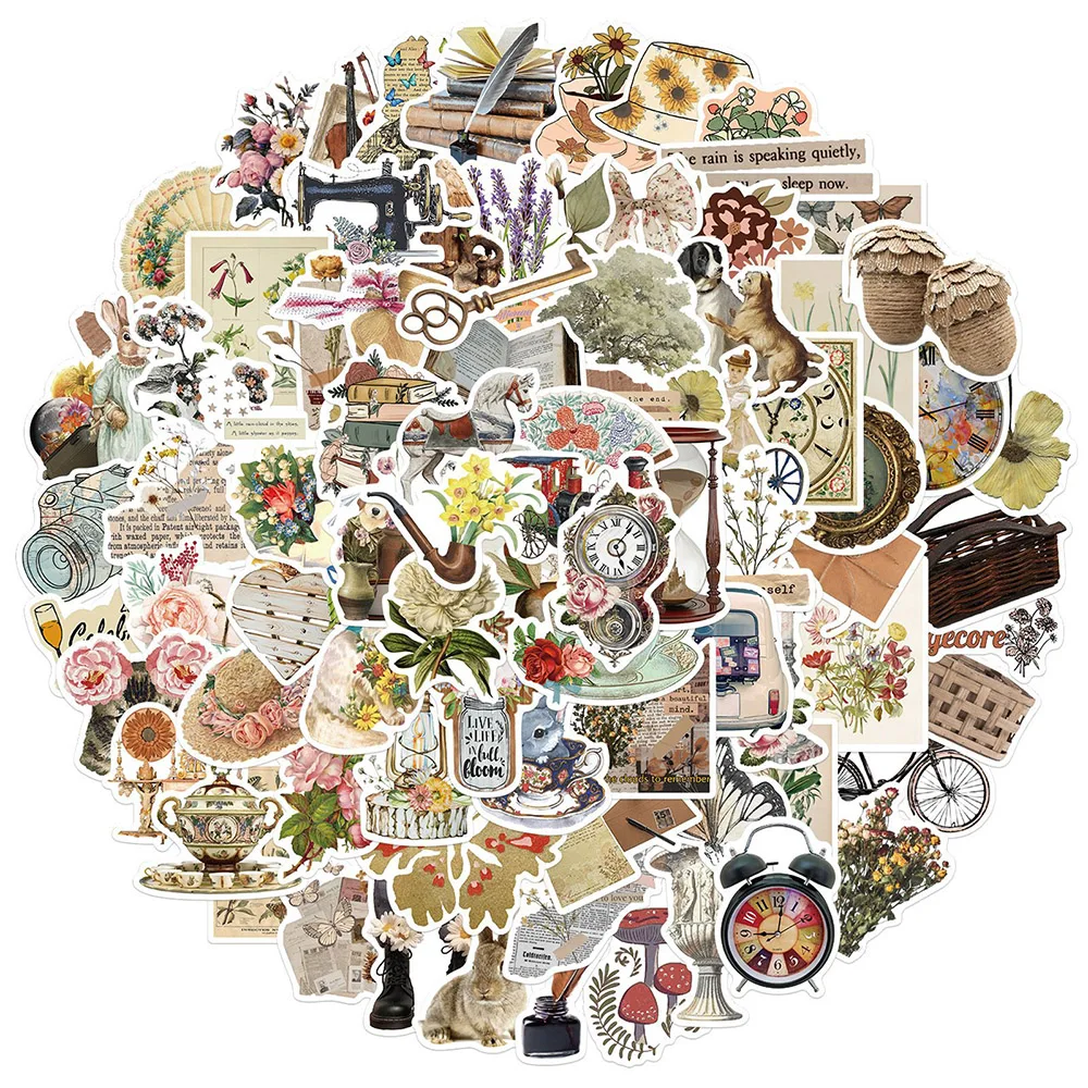 10/50/100PCS Vintage Aesthetic Stickers for Laptop Water Bottle Phone Scrapbooking Retro Waterproof Cartoon Decal Kids Sticker
10/50/100PCS Vintage Aesthetic Stickers for Laptop Water Bottle Phone Scrapbooking Retro Waterproof Cartoon Decal Kids Sticker
