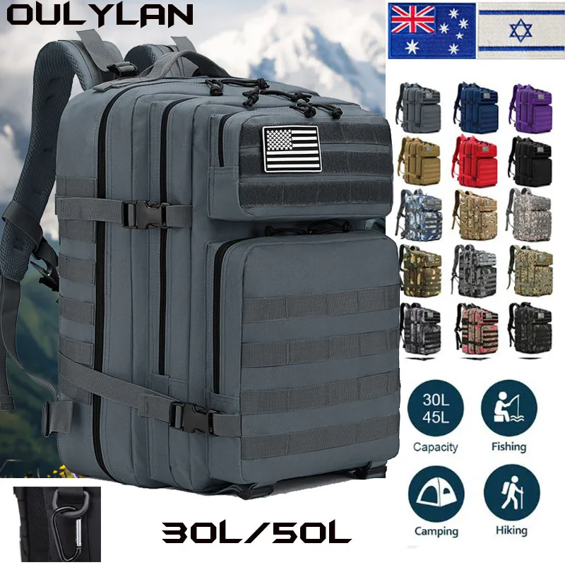 Тактический рюкзак 30 л 50 л с нашивкой в виде флага для мужчин и женщин, спортивный, Треккинговый, охотничий нейлоновый рюкзак, дорожная, военная, походная, рыболовная Сумка
Тактический рюкзак 30 л 50 л с нашивкой в виде флага для мужчин и женщин, спортивный, Треккинговый, охотничий нейлоновый рюкзак, дорожная, военная, походная, рыболовная Сумка