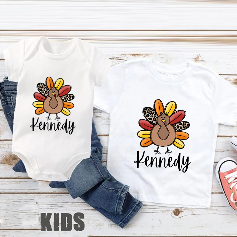 Thanksgiving Turkey Shirts Custom Name Baby Girl Clothes New Born Pumpkin Fall Baby Romper Print Turkey Thankful Baby Clothes
Thanksgiving Turkey Shirts Custom Name Baby Girl Clothes New Born Pumpkin Fall Baby Romper Print Turkey Thankful Baby Clothes