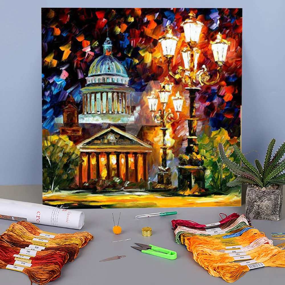 Twinkling The Night Pre-Printed 11CT Cross-Stitch Embroidery Full Kit DMC Threads Hobby Needlework Handmade Knitting Needle
Twinkling The Night Pre-Printed 11CT Cross-Stitch Embroidery Full Kit DMC Threads Hobby Needlework Handmade Knitting Needle