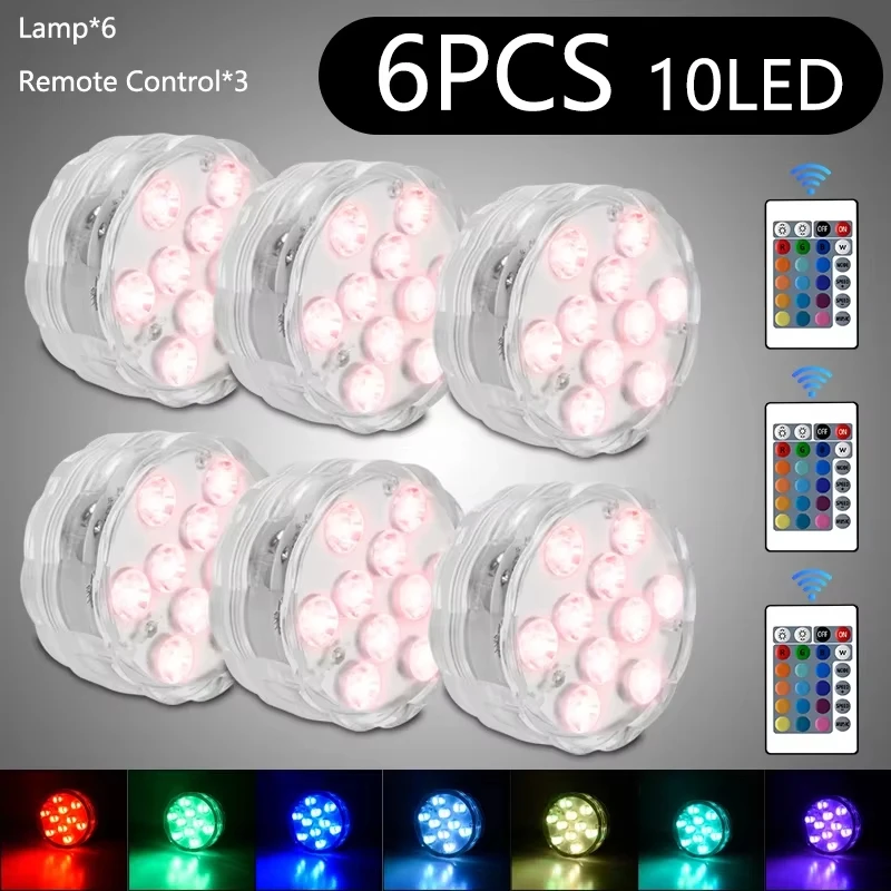 10 светодиодов RGB подводные фонари погружной ночник на батарейках открытый сад бассейн свет для вазы вечерние свадьбы
10 светодиодов RGB подводные фонари погружной ночник на батарейках открытый сад бассейн свет для вазы вечерние свадьбы