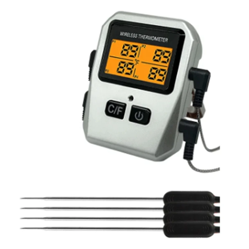 

Беспроводной термометр для мяса Tuya, 100 м, кухонный прибор для приготовления пищи, духовка, гриль, барбекю, Bluetooth, измеритель температуры, простой в использовании