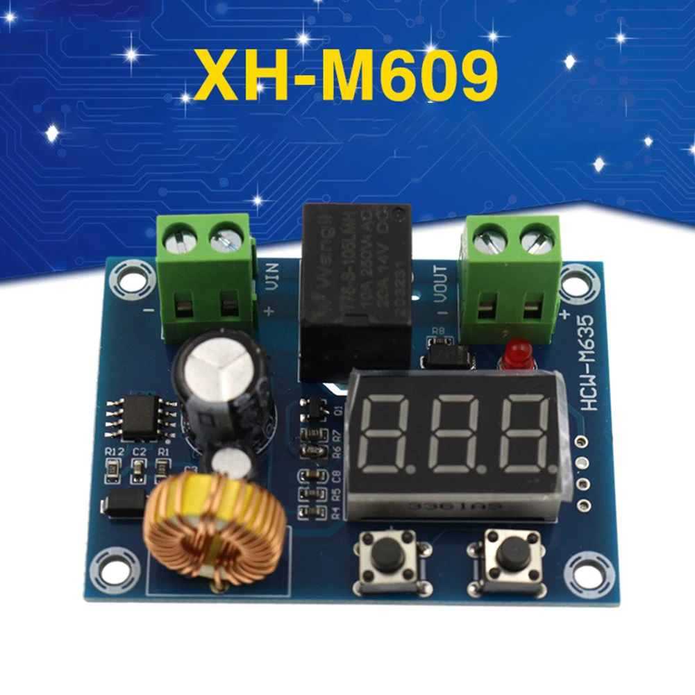 XH-M609 DC6-60V Battery Low Voltage Disconnect Protection Undervoltage Module DC Output Board Input DC 7-80V 55*40*15mm
XH-M609 DC6-60V Battery Low Voltage Disconnect Protection Undervoltage Module DC Output Board Input DC 7-80V 55*40*15mm