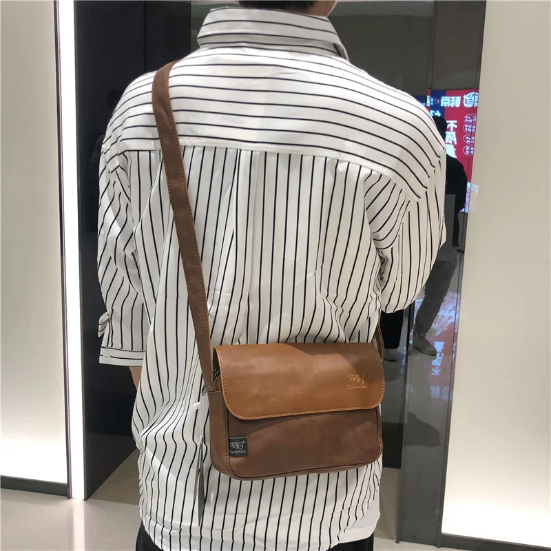 New Fashion Brand Men's Bag Casual Men's and Women's One Shoulder Small Bag Japanese and Korean Fashion PU Leather
New Fashion Brand Men's Bag Casual Men's and Women's One Shoulder Small Bag Japanese and Korean Fashion PU Leather