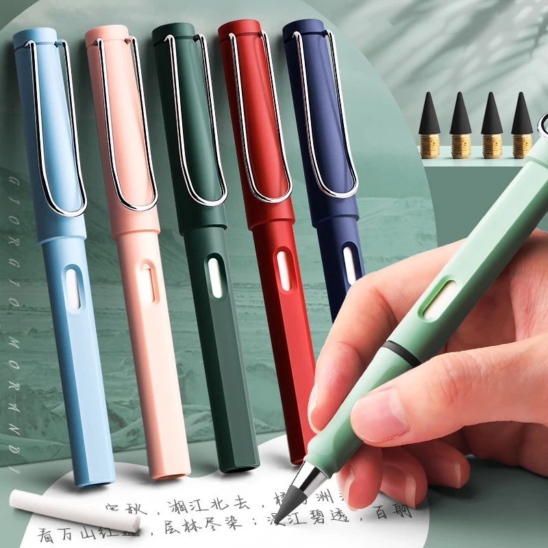 Creative Unlimited Writing Eternal Pencil No Ink Pen Pencils for Writing Art Sketch Stationery School Office New-tech Pencil 
Creative Unlimited Writing Eternal Pencil No Ink Pen Pencils for Writing Art Sketch Stationery School Office New-tech Pencil