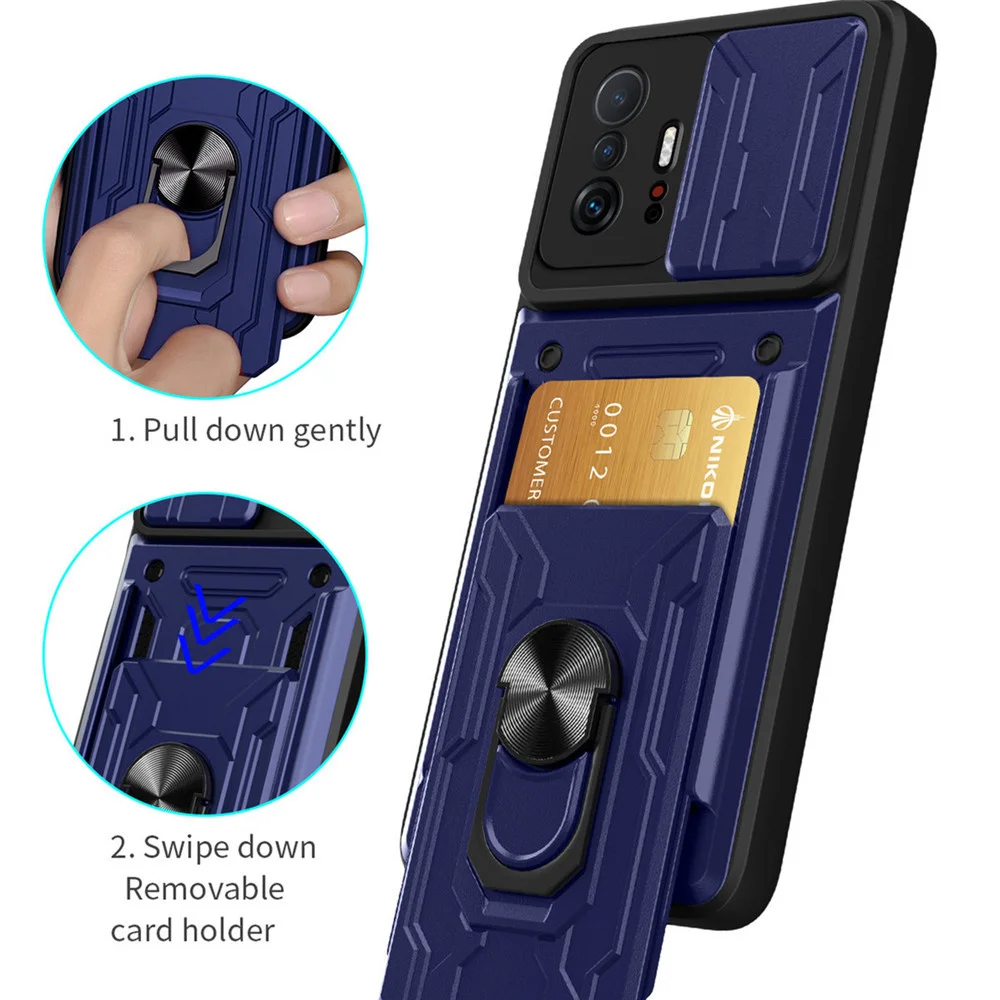 Xiaomi 11T Pro Shockproof Case For Xiaomi Mi 11 Lite 5G NE 11i Funda Card Slot Camera Protection Cover For Mi POCO X3 M4 Pro F3
Xiaomi 11T Pro Shockproof Case For Xiaomi Mi 11 Lite 5G NE 11i Funda Card Slot Camera Protection Cover For Mi POCO X3 M4 Pro F3