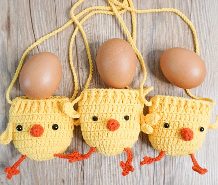 mini cartoon cute Little yellow chicken hand woven Egg pocket coin purse candy Halter bag Children's day gifts
mini cartoon cute Little yellow chicken hand woven Egg pocket coin purse candy Halter bag Children's day gifts