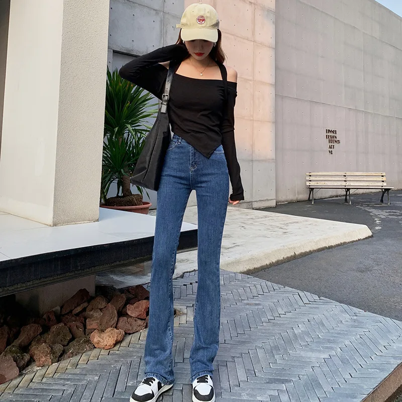 Новинка 2022, синие джинсы для женщин, модные брюки-клеш, супер эластичные Стрейчевые джинсы, облегающие Женские брюки, обтягивающие черные дж...
Новинка 2022, синие джинсы для женщин, модные брюки-клеш, супер эластичные Стрейчевые джинсы, облегающие Женские брюки, обтягивающие черные дж...