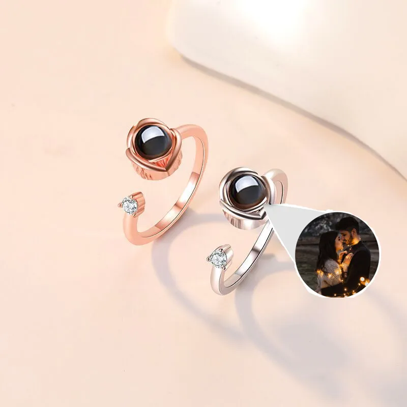 Rose Flower Photo Custom Projection Ring with Your Picture Family Memory Gift Dog Projection Rings Valentine's Day Gift
Rose Flower Photo Custom Projection Ring with Your Picture Family Memory Gift Dog Projection Rings Valentine's Day Gift