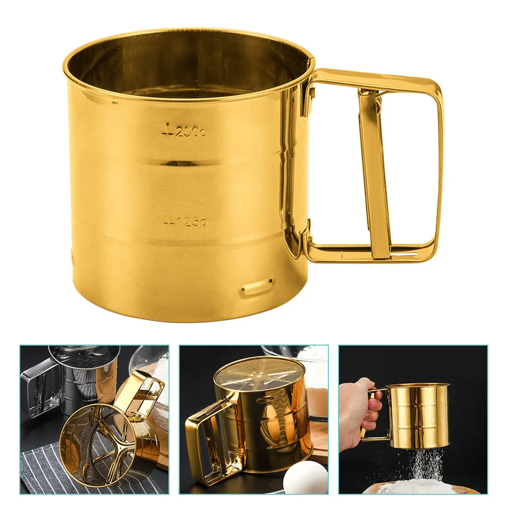 Sifter Flour Sieve Stainless Steel Round Mesh Metal Handheld Fine Cake Baking Sifters Hand Kitchen Strainer Shaker Cup
Sifter Flour Sieve Stainless Steel Round Mesh Metal Handheld Fine Cake Baking Sifters Hand Kitchen Strainer Shaker Cup