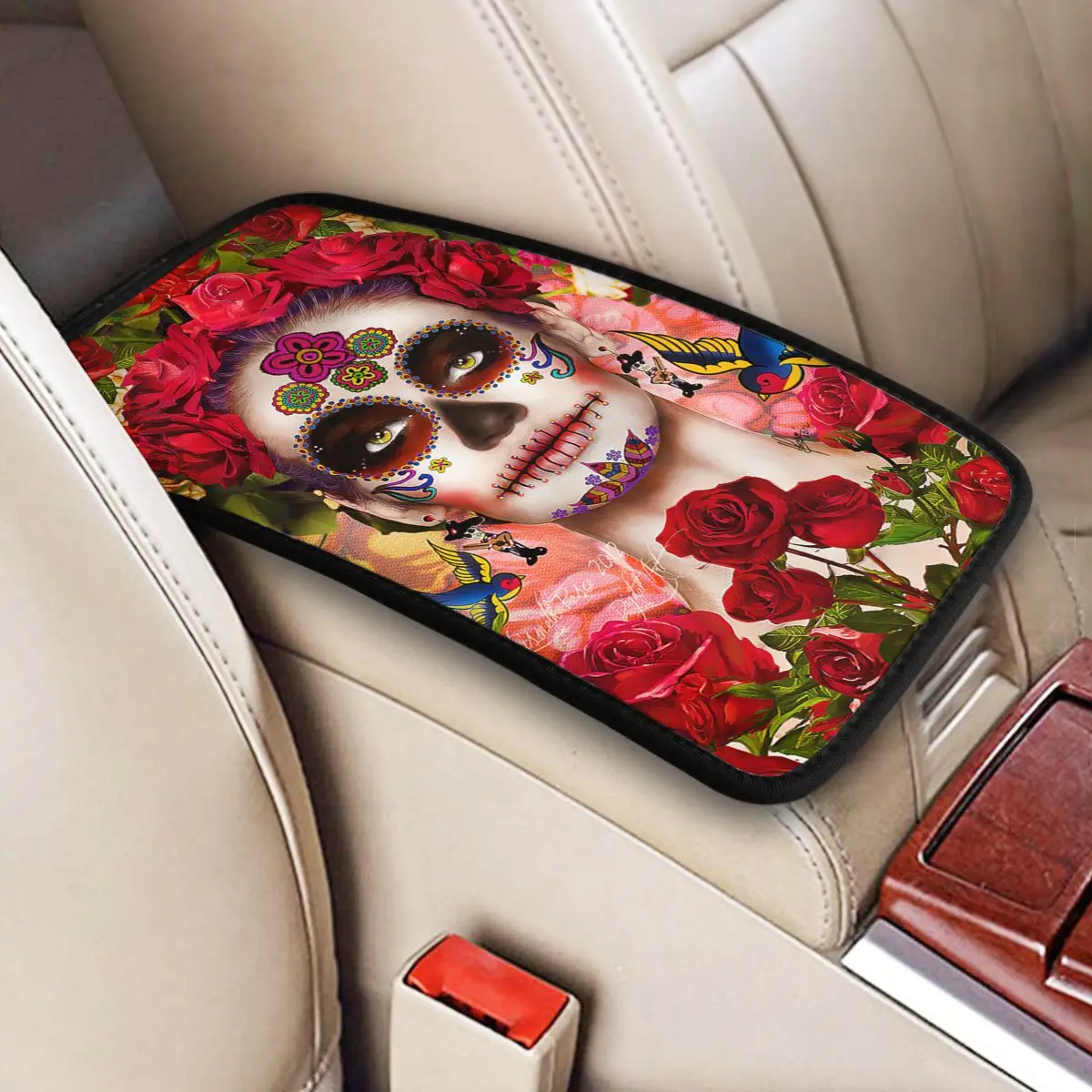 Car Armrest Cover Mat Leather Beautiful Girl Center Handle Box Pad Cushion Sugar Skull Mexican Auto Styling Interior Accessories
Car Armrest Cover Mat Leather Beautiful Girl Center Handle Box Pad Cushion Sugar Skull Mexican Auto Styling Interior Accessories