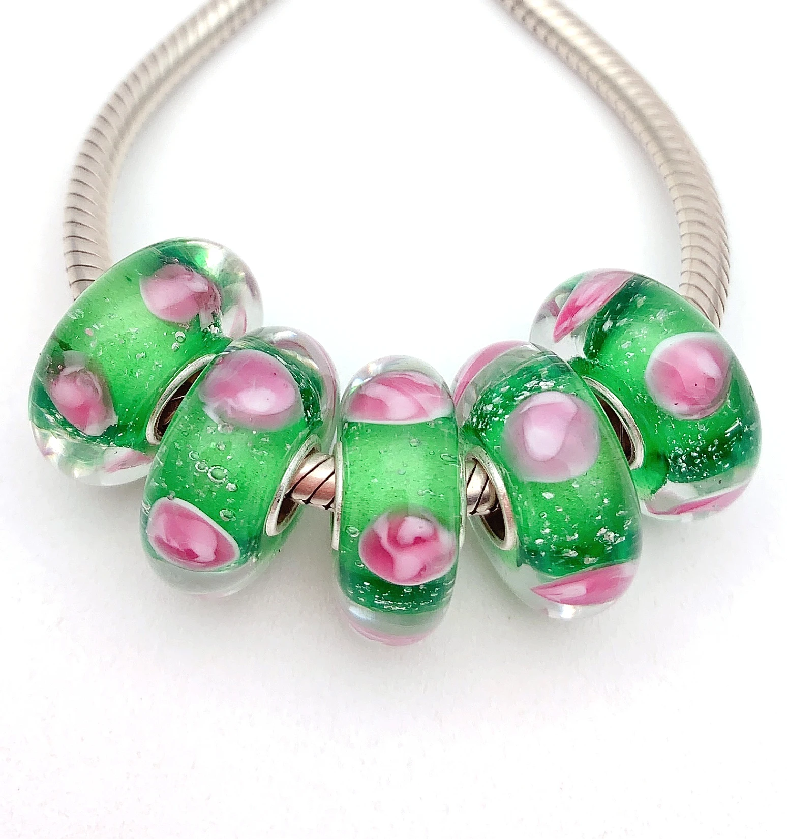 YG551 5X 100% Authenticity S925 Sterling Silver Beads Murano Glassbeads NEW Fit European Charms Bracelet Diy Jewelry Lampwork
YG551 5X 100% Authenticity S925 Sterling Silver Beads Murano Glassbeads NEW Fit European Charms Bracelet Diy Jewelry Lampwork