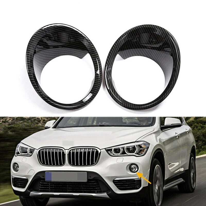 Carbon Fiber 2Pcs Plated Front Fog Light Lamp Cover Trim for BMW X5 F15 2014-2018 
Carbon Fiber 2Pcs Plated Front Fog Light Lamp Cover Trim for BMW X5 F15 2014-2018
