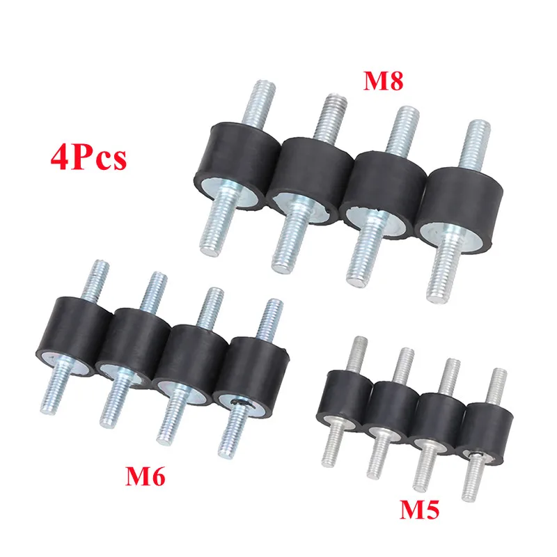 4Pcs M5/M6/M8 Rubber Steel Mounts Anti Vibration Shock Damper For Air Compressors Water Pump Welding Machine
4Pcs M5/M6/M8 Rubber Steel Mounts Anti Vibration Shock Damper For Air Compressors Water Pump Welding Machine